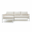 Pemberly Row Handmade Contemporary Cream Outdoor Sectional - LAF