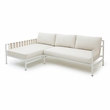 Pemberly Row Handmade Contemporary Cream Outdoor Sectional - LAF