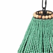 Pemberly Row Handmade Transitional Green Wooden Bead Chandelier