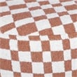 Pemberly Row Handmade Contemporary Brown Checkered Boucle Stool