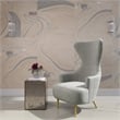 Pemberly Row Transitional Antique Brass Mirrored Glass Side Table