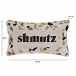 Pemberly Row Handmade Contemporary Jacquard Cotton Pillow - 15