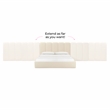 Pemberly Row Contemporary Cream Velvet Wings - Queen or King (Set of 2)