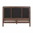 Pemberly Row Contemporary Taupe Velvet Queen Bed - 64.3