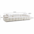 Pemberly Row Transitional Cream Vegan Shearling Modular Sofa