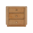 Pemberly Row Handmade Contemporary Natural Birdseye Maple Nightstand