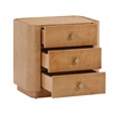 Pemberly Row Handmade Contemporary Natural Birdseye Maple Nightstand