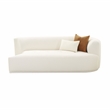 Pemberly Row Transitional Cream Boucle Modular Right-Arm Facing Loveseat