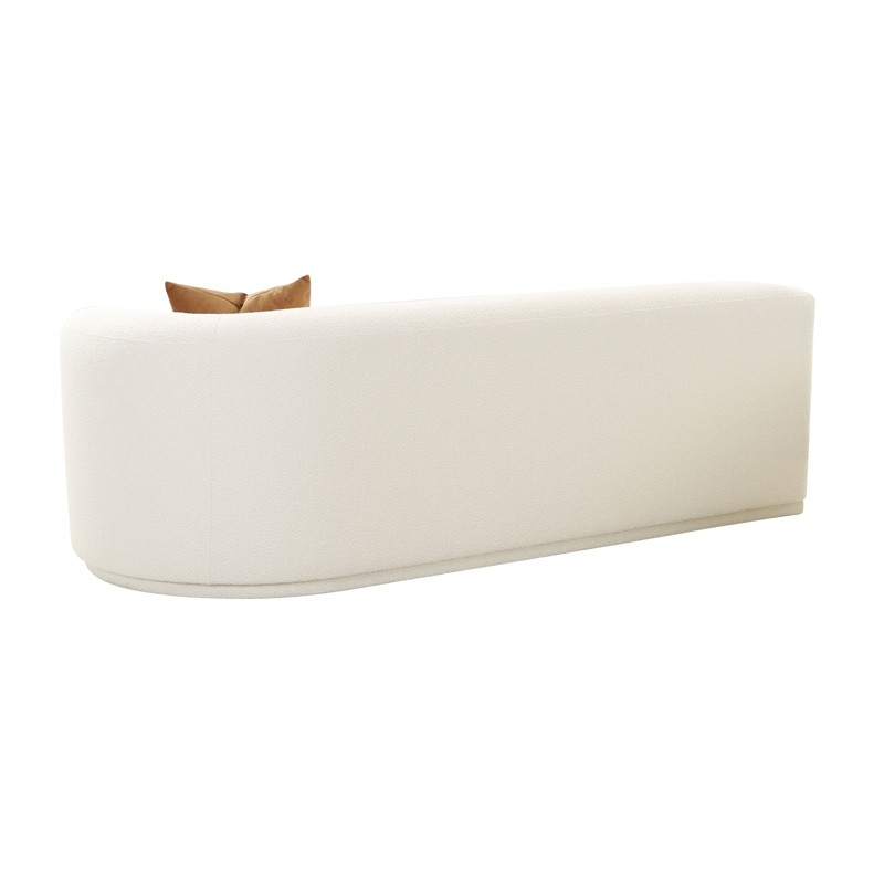 Pemberly Row Transitional Cream Boucle Modular Right-Arm Facing Loveseat