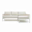Pemberly Row Handmade Contemporary Cream Outdoor Sectional - RAF