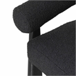 Pemberly Row Contemporary Black Performance Boucle Accent Chair