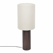 Pemberly Row Contemporary Boucle & Hammered Bronze Metal Floor Lamp
