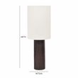 Pemberly Row Contemporary Boucle & Hammered Bronze Metal Floor Lamp