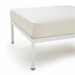 Pemberly Row Handmade Modern / Contemporary Cream Outdoor Ottoman