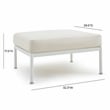 Pemberly Row Handmade Modern / Contemporary Cream Outdoor Ottoman