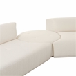 Pemberly Row Transitional Cream Boucle 3-Piece Modular Sectional