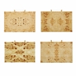 Pemberly Row Engineered Wood Burl End Table in Natural Brown