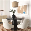 Pemberly Row Transitional Natural Mango Wood and Jute Pendant Lamp