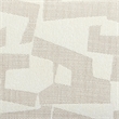 Pemberly Row Cream Vegan Leather and 2-Tone Jacquard Dining Chair