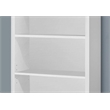 Pemberly Row Bookshelf Bookcase Etagere 5-Tier Office/Bedroom Laminate White