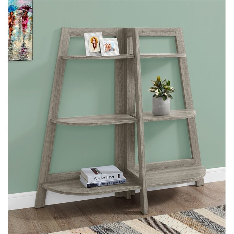 Pemberly Row Bookshelf Bookcase Etagere 3-Tier 48