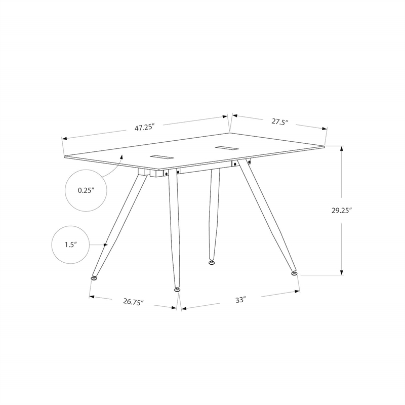 Pemberly Row Computer Desk Home Office Laptop 48