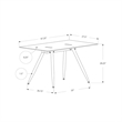 Pemberly Row Computer Desk Home Office Laptop 48