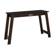 Pemberly Row Computer Desk Home Office Laptop Storage Drawers Laminate Brown