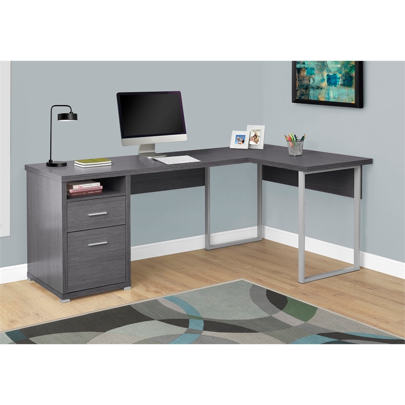 Pemberly Row Corner Computer Desk Home Office 80