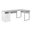 Pemberly Row Corner Computer Desk Home Office 80