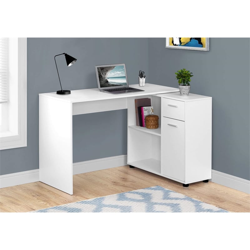 Pemberly Row Corner Computer Desk Home Office 46