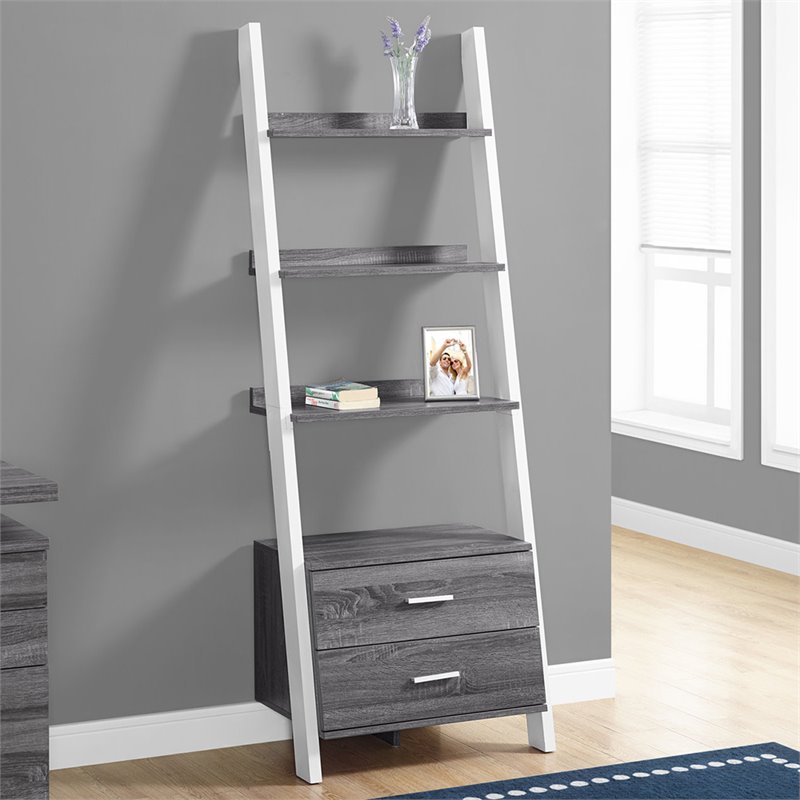 Pemberly Row Bookshelf Etagere Ladder 4-Tier 69