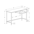 Pemberly Row Computer Desk Home Office Laptop 48