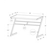 Pemberly Row Computer Desk Home Office Laptop 48