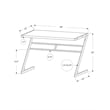 Pemberly Row Computer Desk Home Office Laptop 48