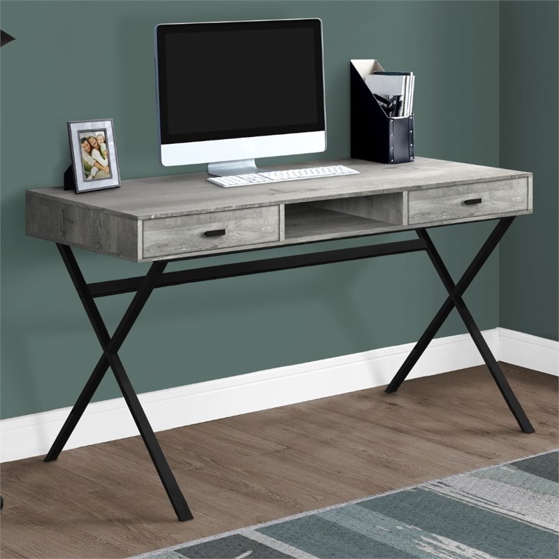 Pemberly Row Computer Desk Home Office Laptop Storage Drawers 48