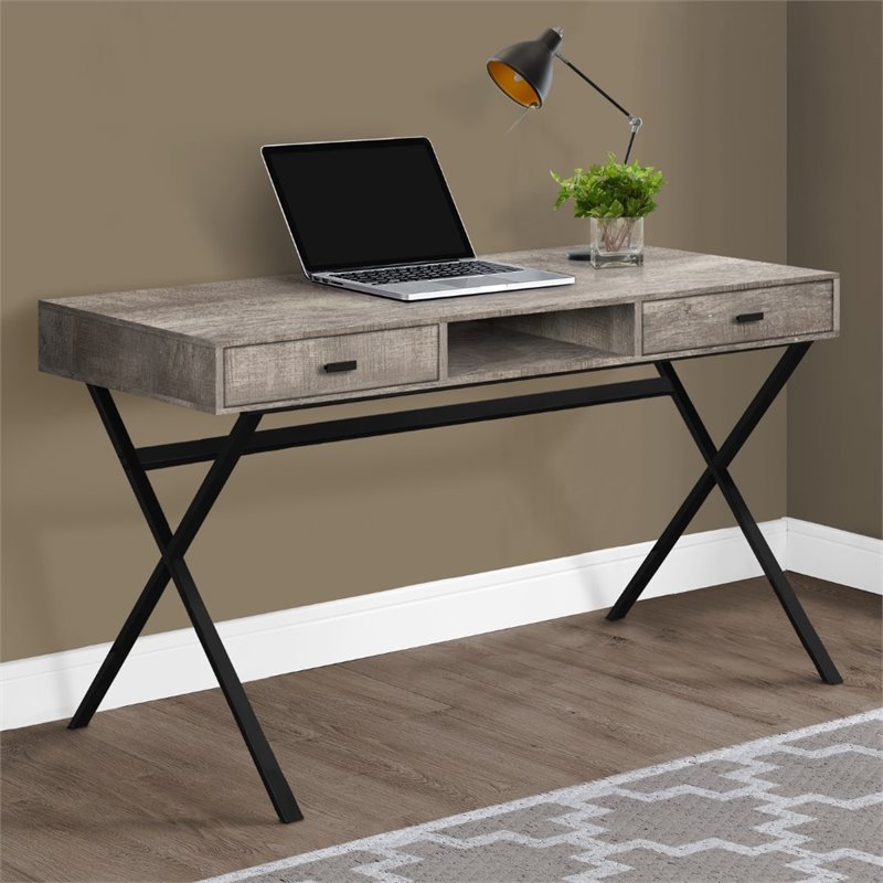 Pemberly Row Computer Desk Home Office Laptop Storage Drawers 48