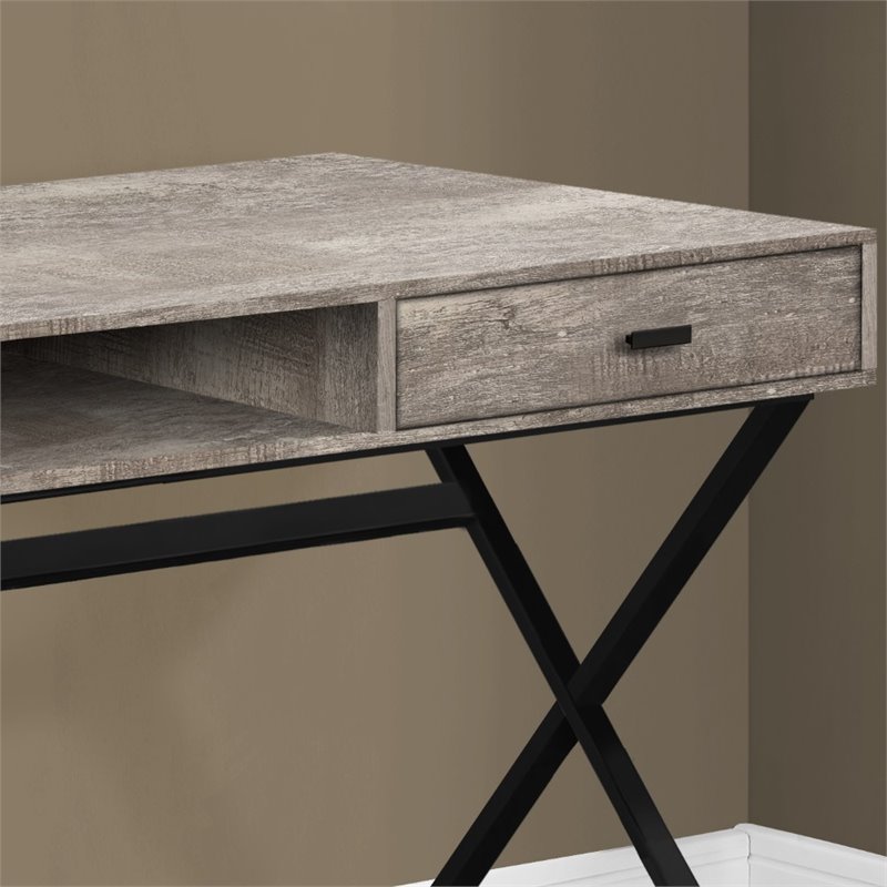 Pemberly Row Computer Desk Home Office Laptop Storage Drawers 48