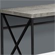 Pemberly Row Computer Desk Home Office Laptop Metal Laminate Grey Black
