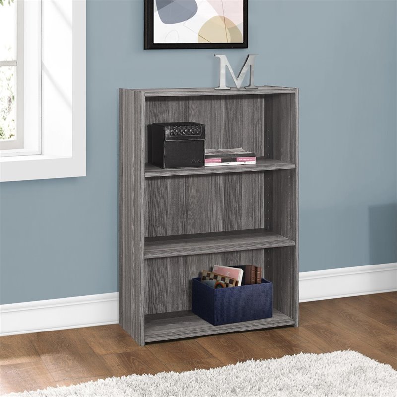 Pemberly Row Bookshelf Bookcase 4-Tier 36