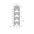 Pemberly Row Corner Bookshelf Etagere 4-Tier 62