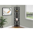 Pemberly Row Corner Bookshelf Etagere 4-Tier 62