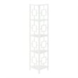 Pemberly Row Corner Bookshelf Etagere 4-Tier 62