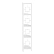 Pemberly Row Corner Bookshelf Etagere 4-Tier 62