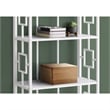 Pemberly Row Corner Bookshelf Etagere 4-Tier 62