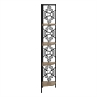 Pemberly Row Corner Bookshelf Etagere 4-Tier 62