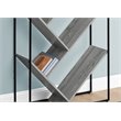 Pemberly Row Bookshelf Bookcase Etagere 3-Tier Office/Bedroom Metal Grey-Black