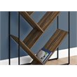 Pemberly Row Bookshelf Bookcase Etagere 3-Tier Office/Bedroom Metal Black-Brown