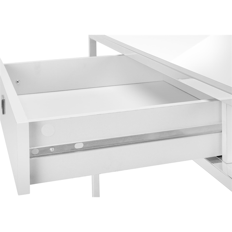 Pemberly Row Computer Desk Home Office Laptop Storage Drawers 48
