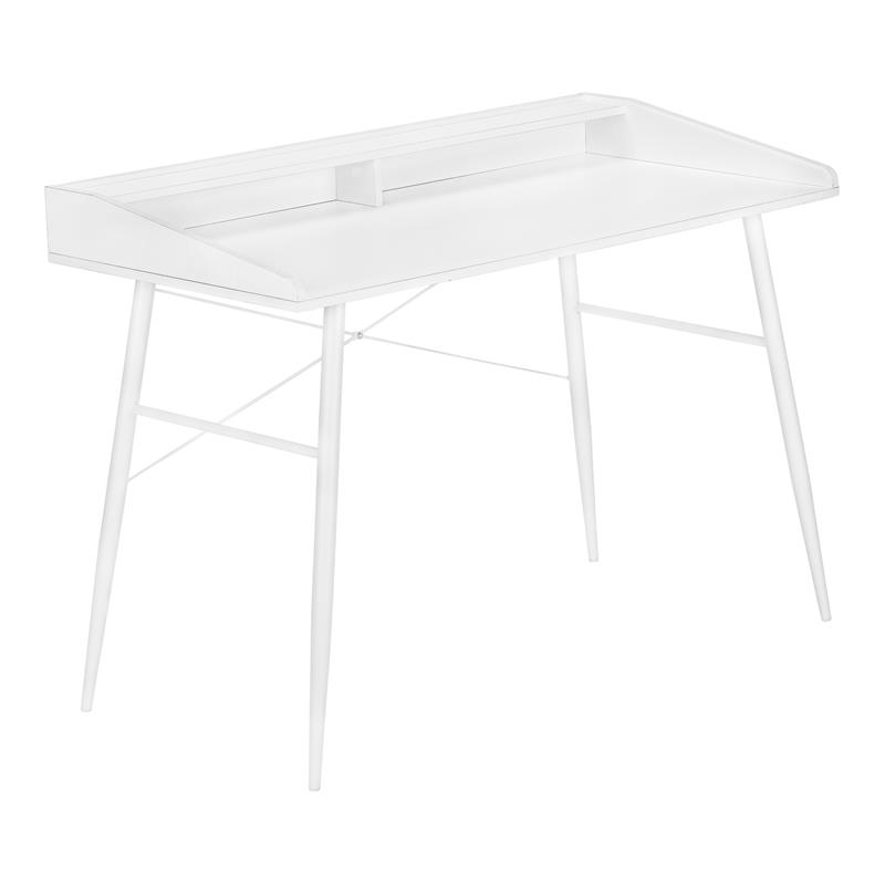 Pemberly Row Computer Desk Home Office Laptop Storage Shelves 48